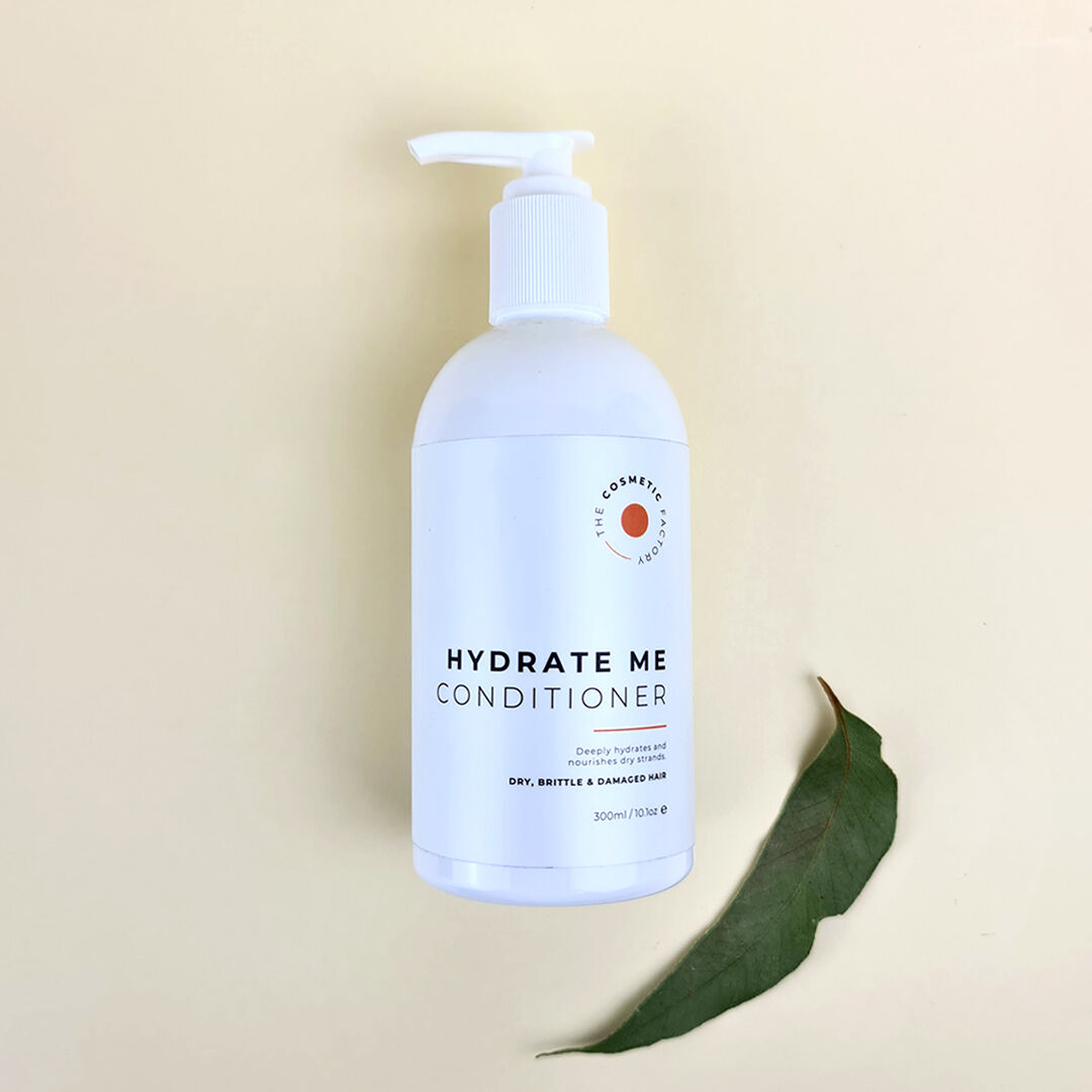 a bottle of hydrate me conditioner 300ml on an white background.